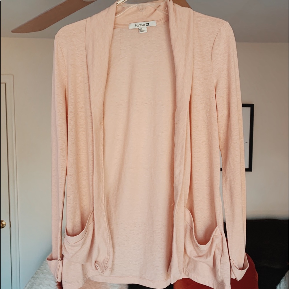 Baby Pink Forever 21 Cadigan